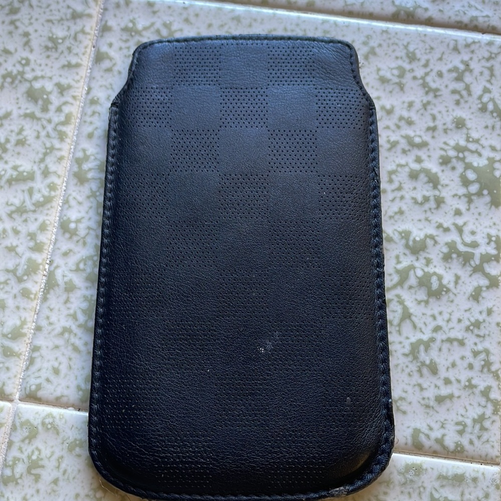 Louis Vuitton leather phone case